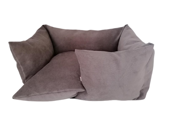 Hundebett Sofa - handgefertigt - Stone Grey