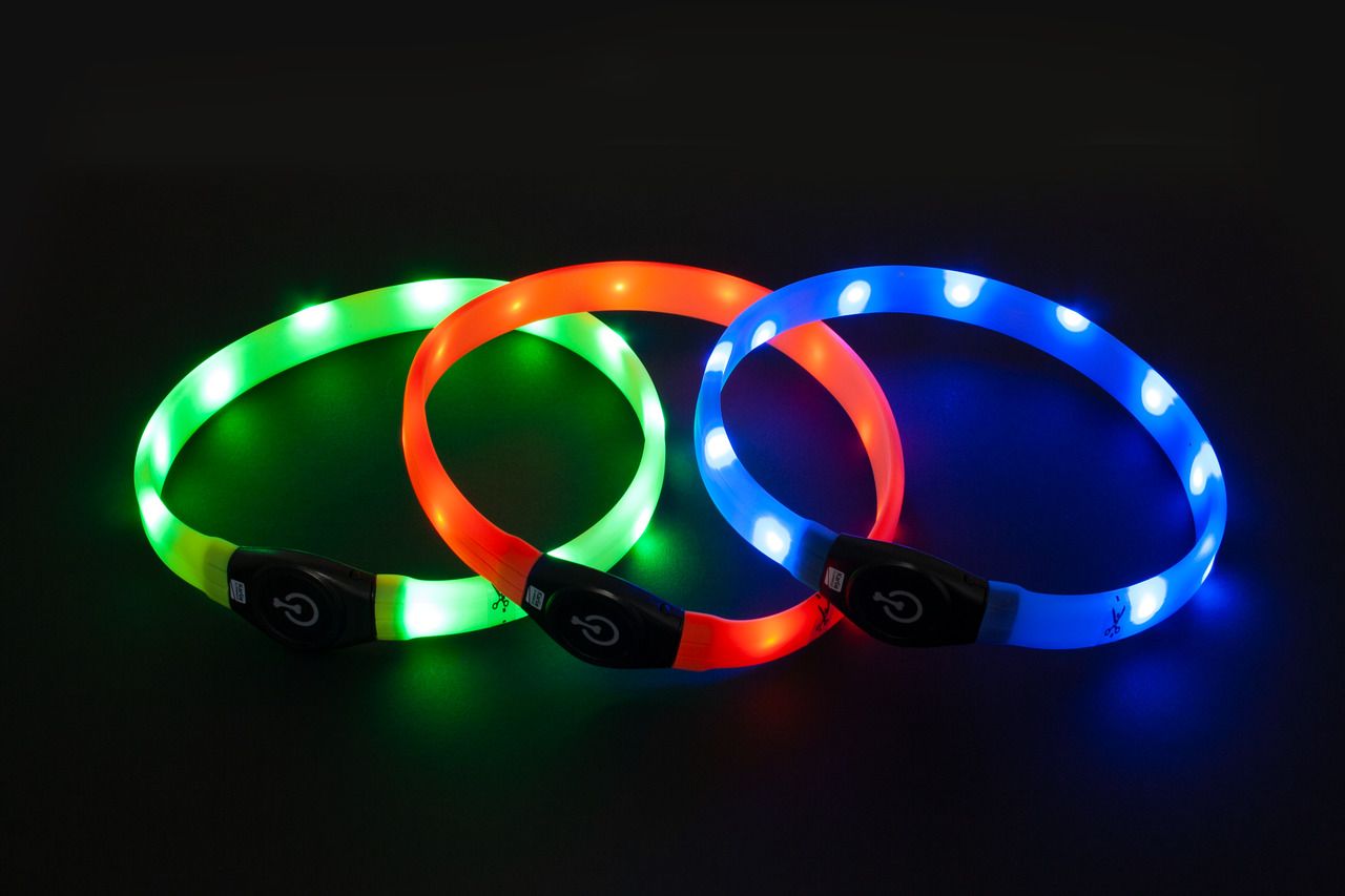 Leuchthalsband - Visio Light LED Langhaar