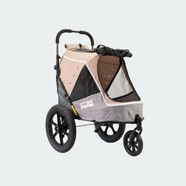 InnoPet® Hundebuggy/Fahrradanhänger "Sporty Trailer Evolution" - IPS-057/BR - Latte Macchiato