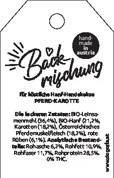 HUNDEKEKS - BACKMISCHUNG - Pferd-Karotte