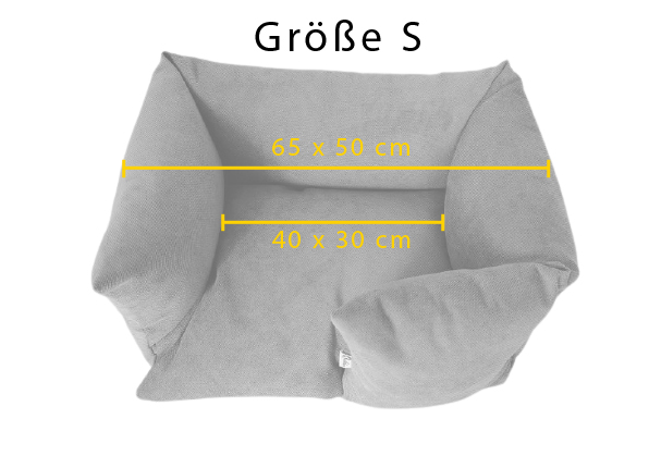 Hundebett Sofa - handgefertigt - Stone Grey