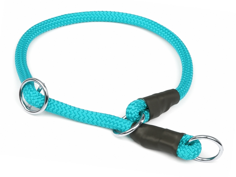Mystique® Halsband Nylon rund mit Zugbegrenzung 8mm türkis