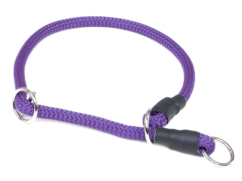 Mystique® Halsband Nylon rund mit Zugbegrenzung 8mm lila