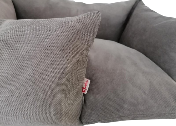 Hundebett Sofa - handgefertigt - Stone Grey